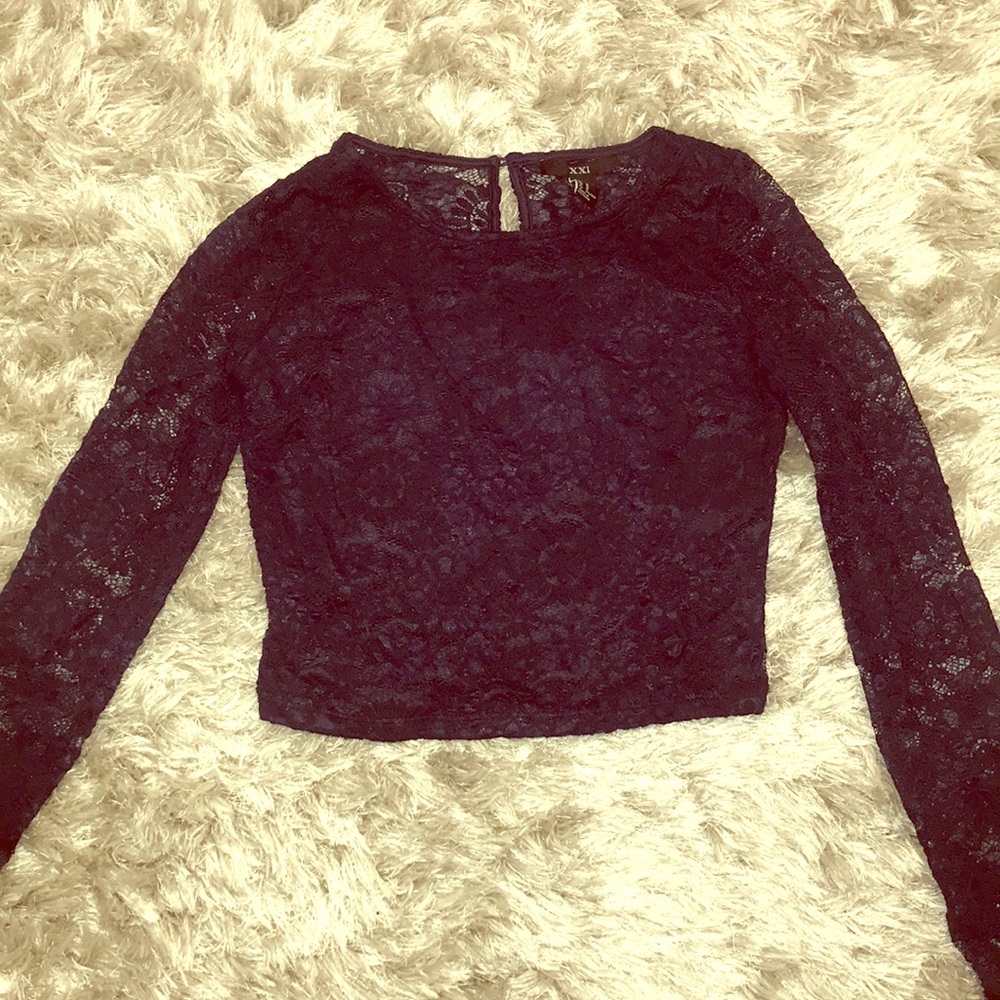 Lace crop top